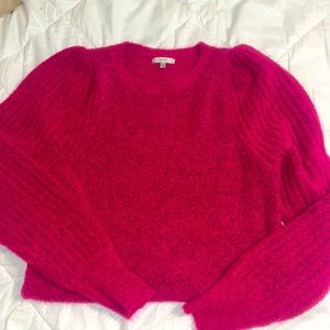 Jodifl bright pink with black undertone sweater small